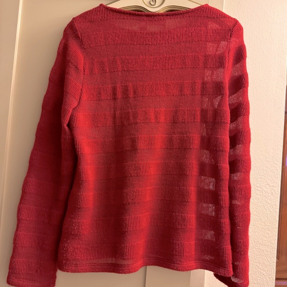 Chico’s size 2 Red Sweater - Picture 2 of 5